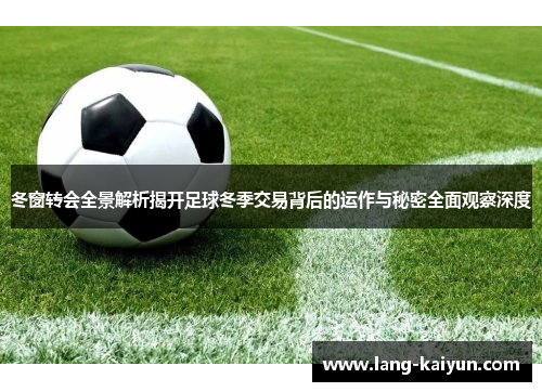 冬窗转会全景解析揭开足球冬季交易背后的运作与秘密全面观察深度